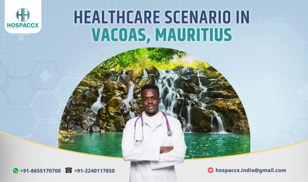 Community members accessing healthcare services in Vacoas, Mauritius