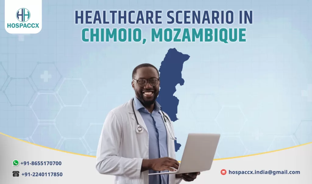 Doctors and nurses providing medical care in Chimoio hospital