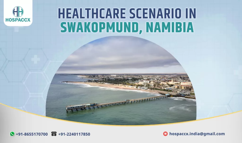Patients receiving treatment at a healthcare facility in Swakopmund, Namibia.