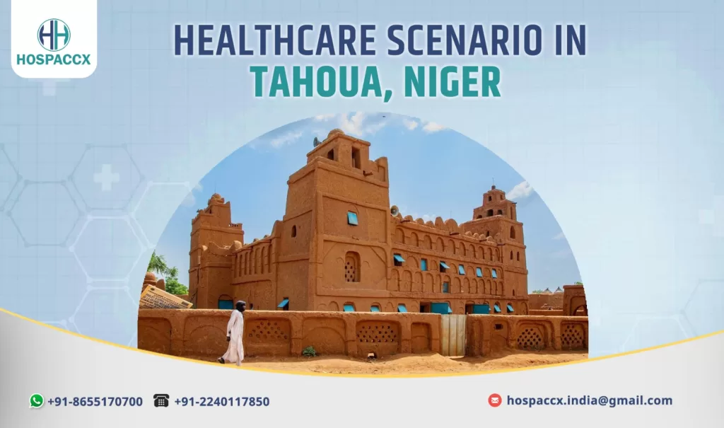 Map of Niger with Tahoua region marked for healthcare analysis