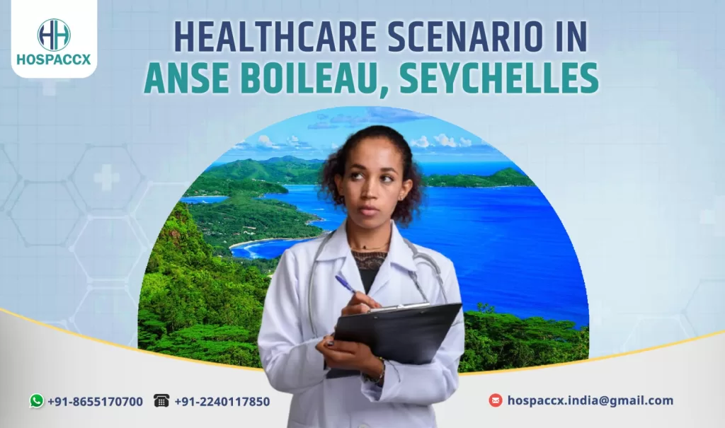 Modern hospital infrastructure in Anse Boileau,