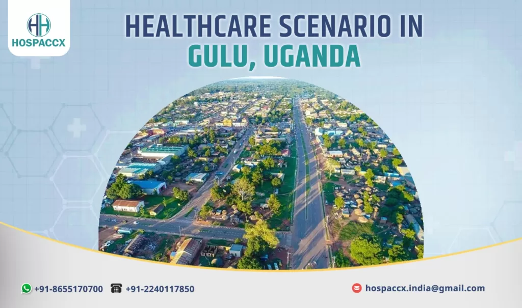 Exterior view of a healthcare facility in Gulu