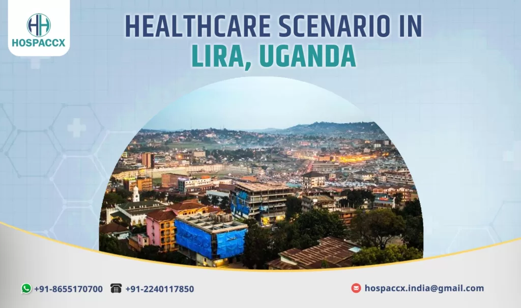 Exterior view of a healthcare facility in Lira