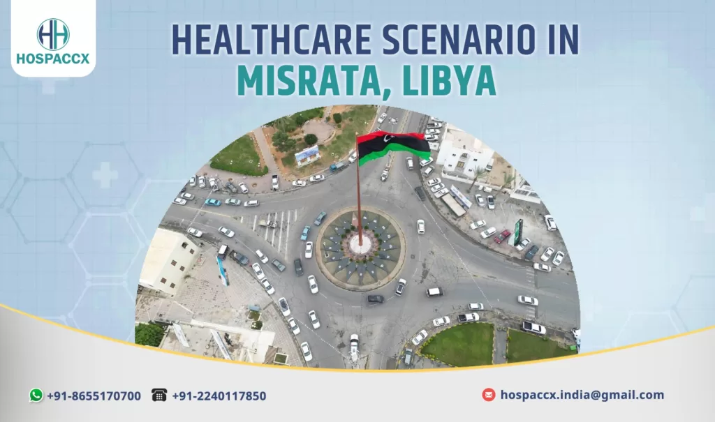 Doctors and nurses working in a Misrata healthcare facility