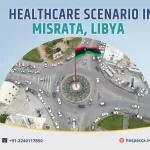 Doctors and nurses working in a Misrata healthcare facility