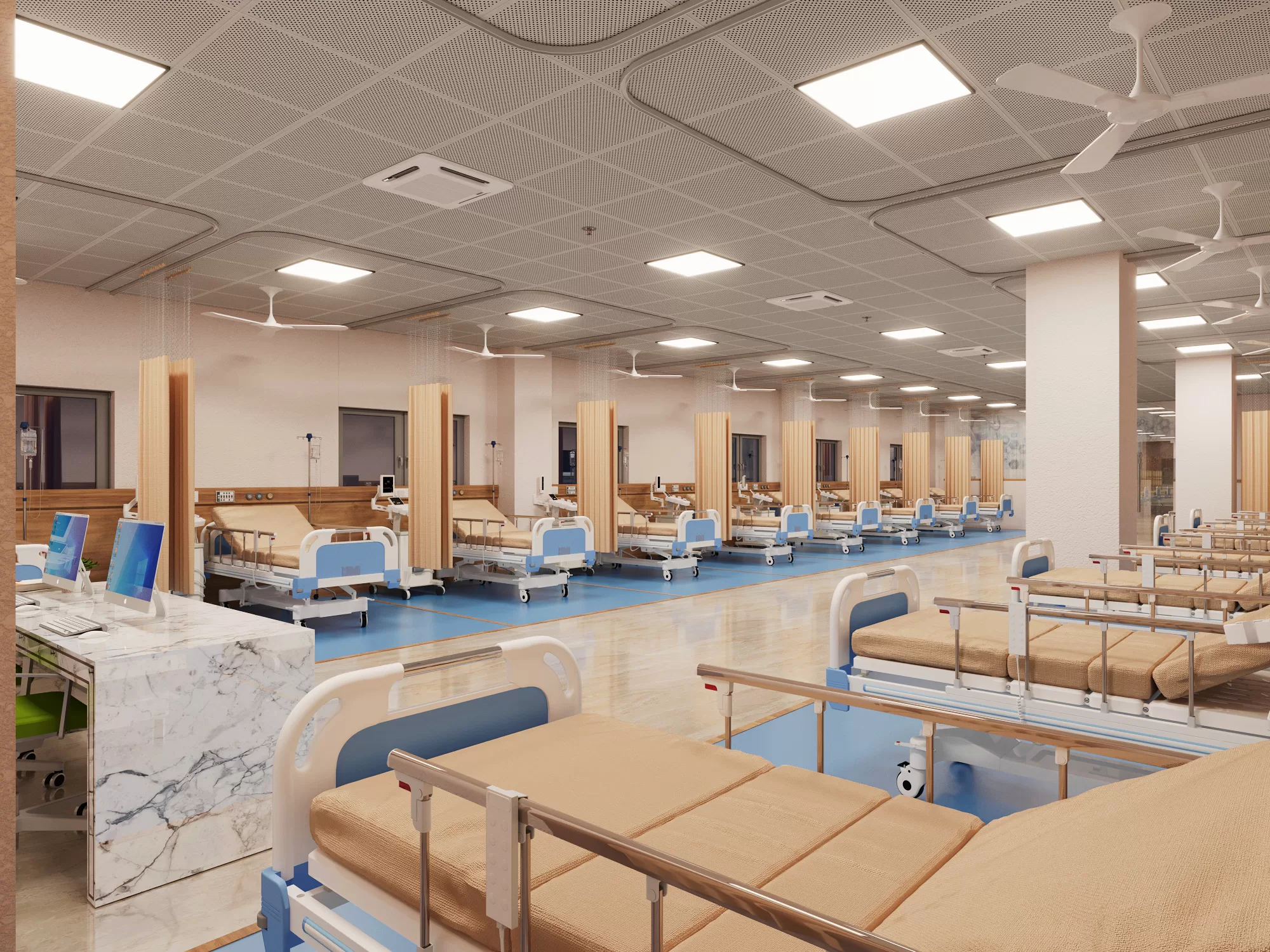 DIALYSIS MENS BED 02 WITHOUT LOGO BUKOBA HOSPITAL (TANZANIA, AFRICA)